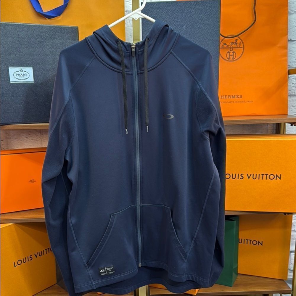 Oakley Men's Navy Blue Full-Zip Jacket